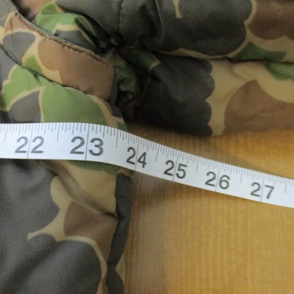 Vintage 90's Retro Frogskin Duck Camo Puffer Jacket Vest Detachable Sleeves Sz L - Picture 4 of 9